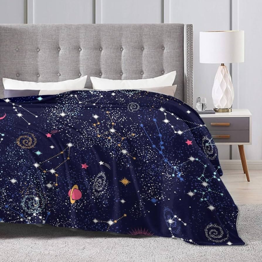 Constellation Blanket: Soft and Cozy Starry Night Throw for Astrology Lovers