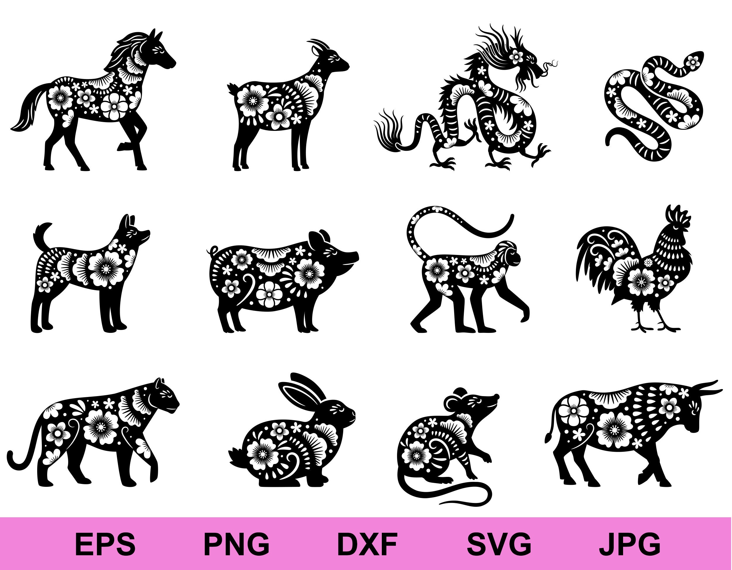 Chinese Zodiac Sign Tattoos: Symbolic Designs for Every Animal in the Zodiac