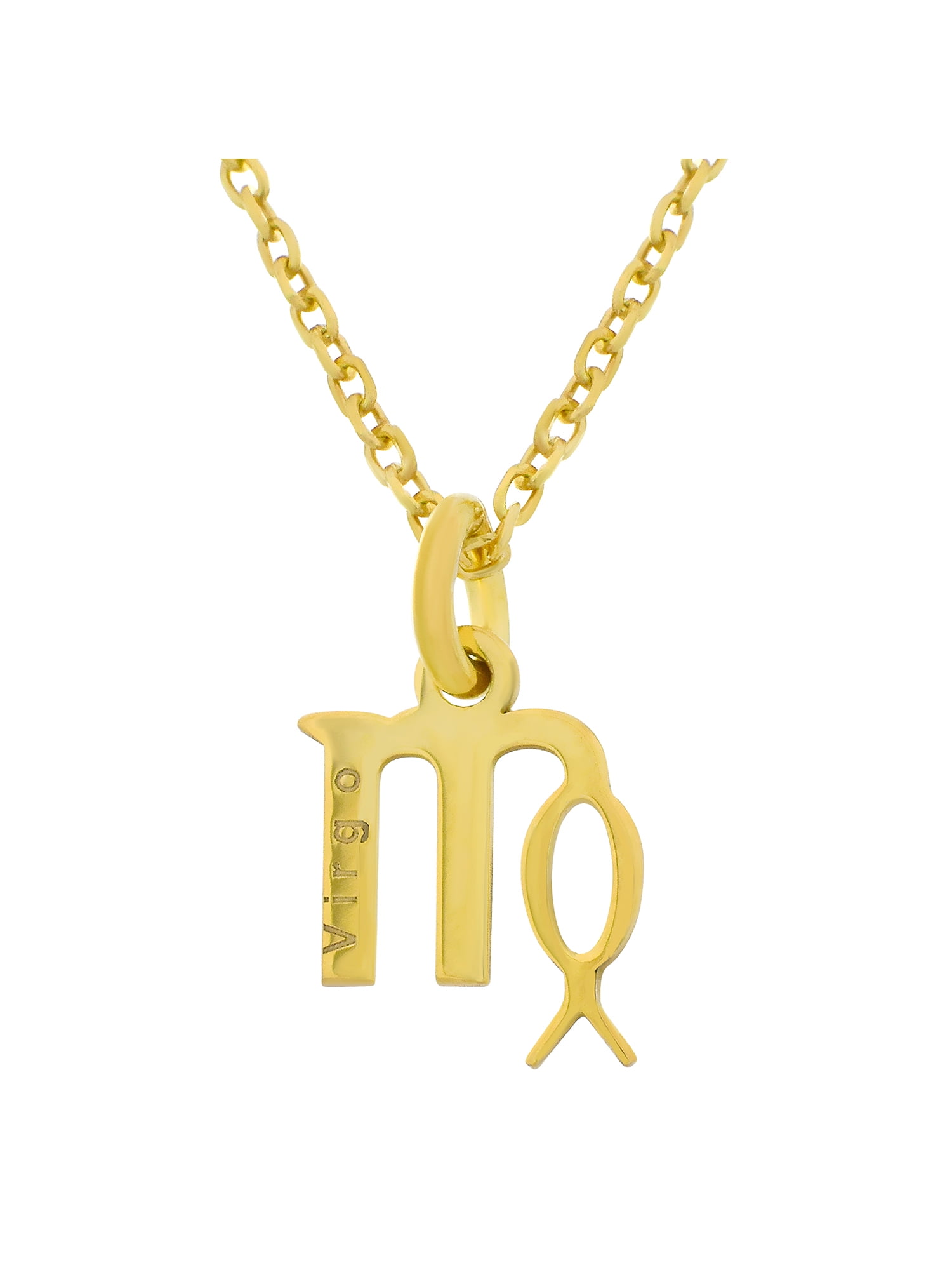 Virgo Zodiac Jewelry Collection: 18K Gold & Sterling Silver Necklaces