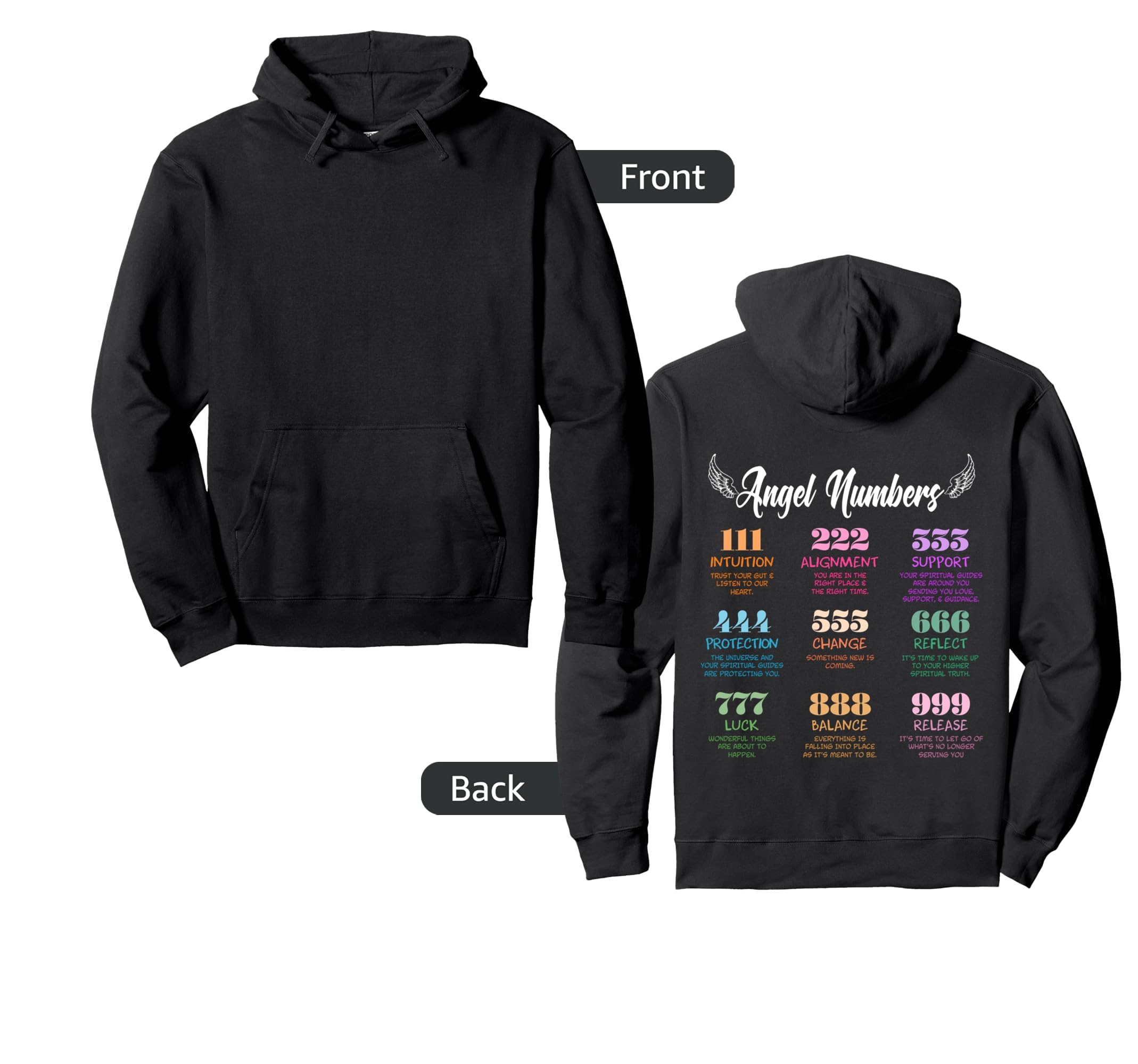 Shop Trendy Angel Numbers Hoodies | Unique Designs