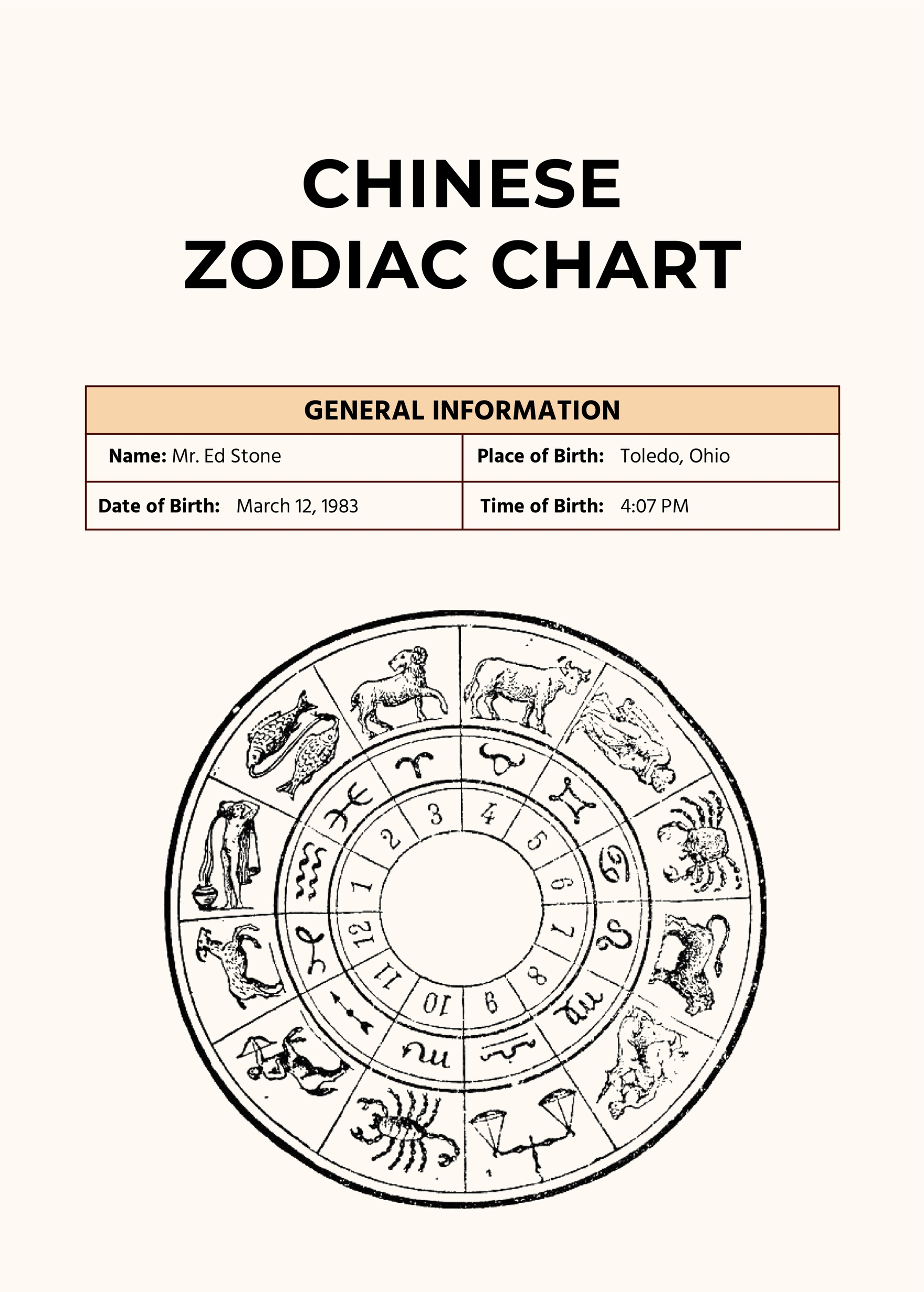 Download Free Chinese Zodiac Chart PDF - Your Ultimate Guide