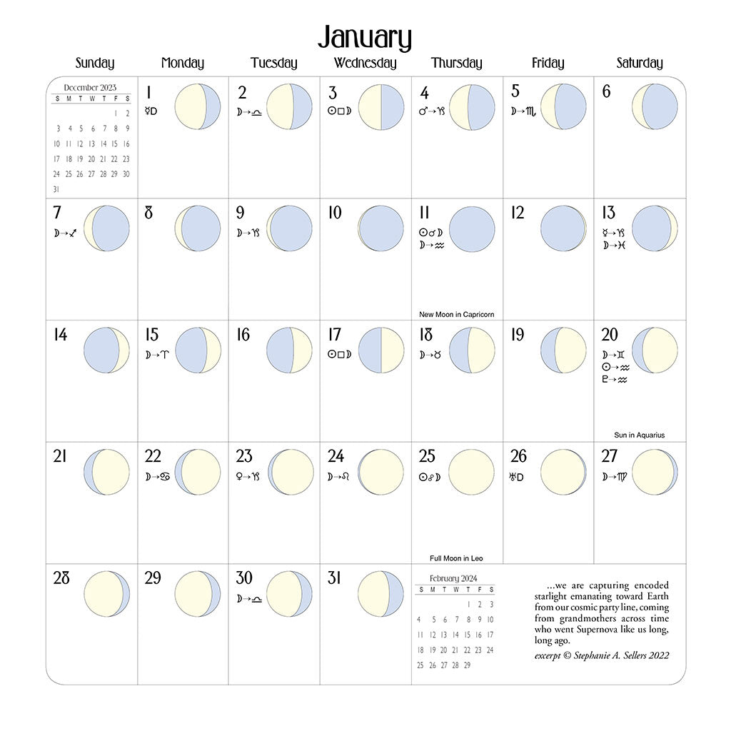 Detailed Zodiac Moon Phase Calendar: Daily Insights for Your Sign