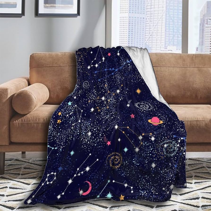 Constellation Blanket: Soft and Cozy Starry Night Throw for Astrology Lovers