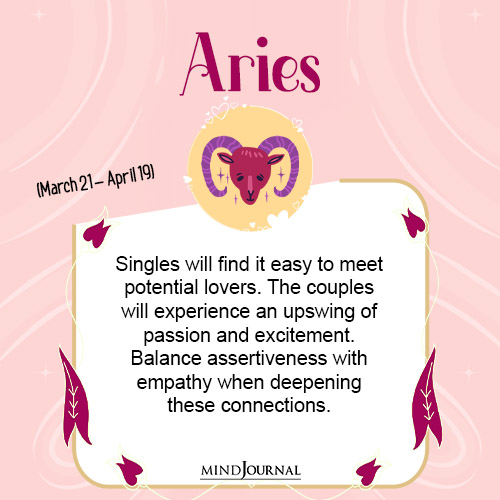aries love horoscope single: Will you find love this month?