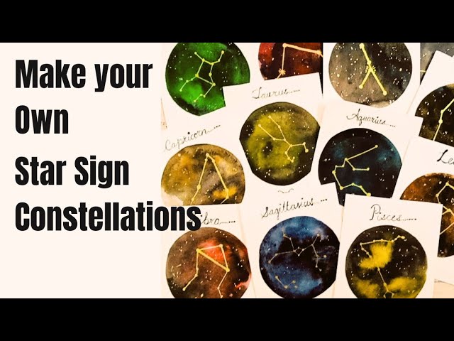 DIY constellation plate: Create your own personalized star sign design!