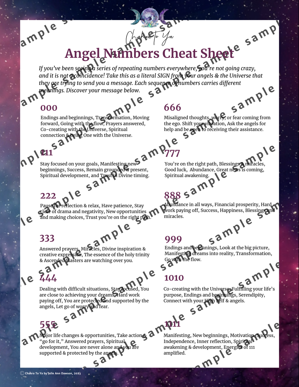 Confused by Repeating Numbers? Use This Angel Number Cheat Sheet