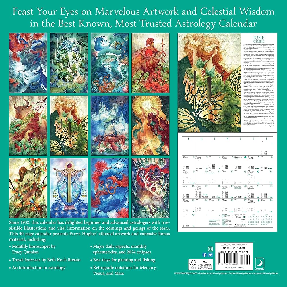 Llewellyn Astrological Calendar 2024: A Must-Have for Astrology Fans