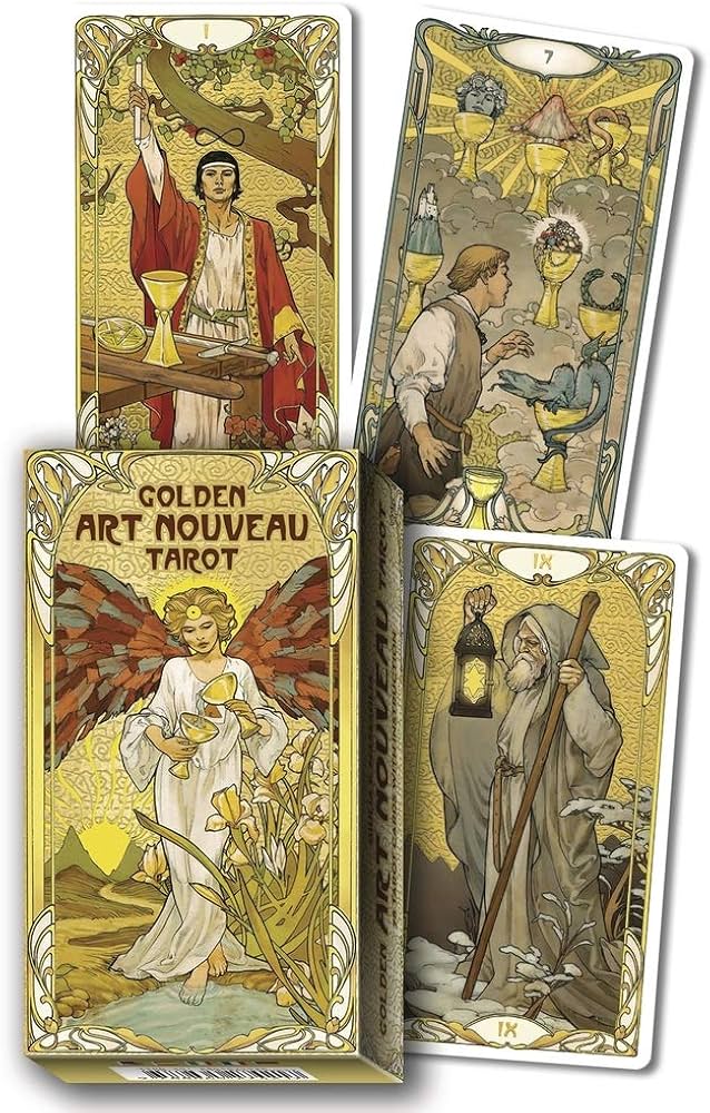 Golden Art Nouveau Tarot Guide: Easy Tips for Beginners & Getting Started