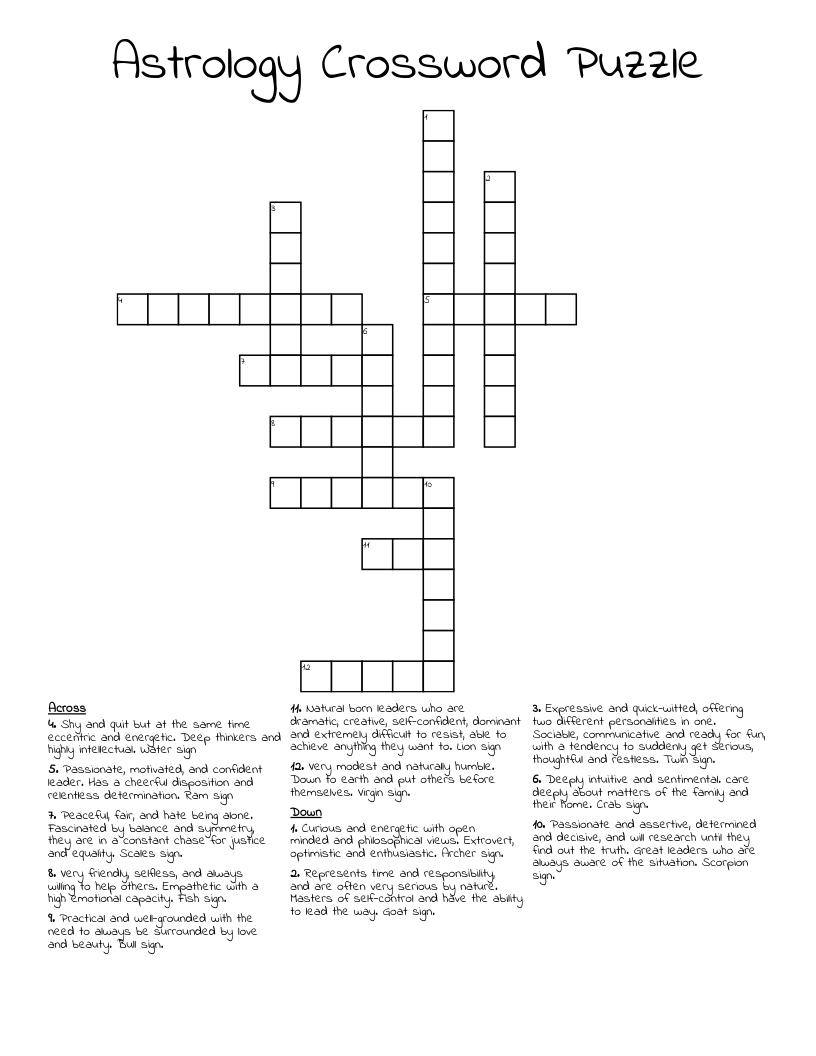 Astronomy but not astrology crossword: Tips for beginners and word puzzle masters.