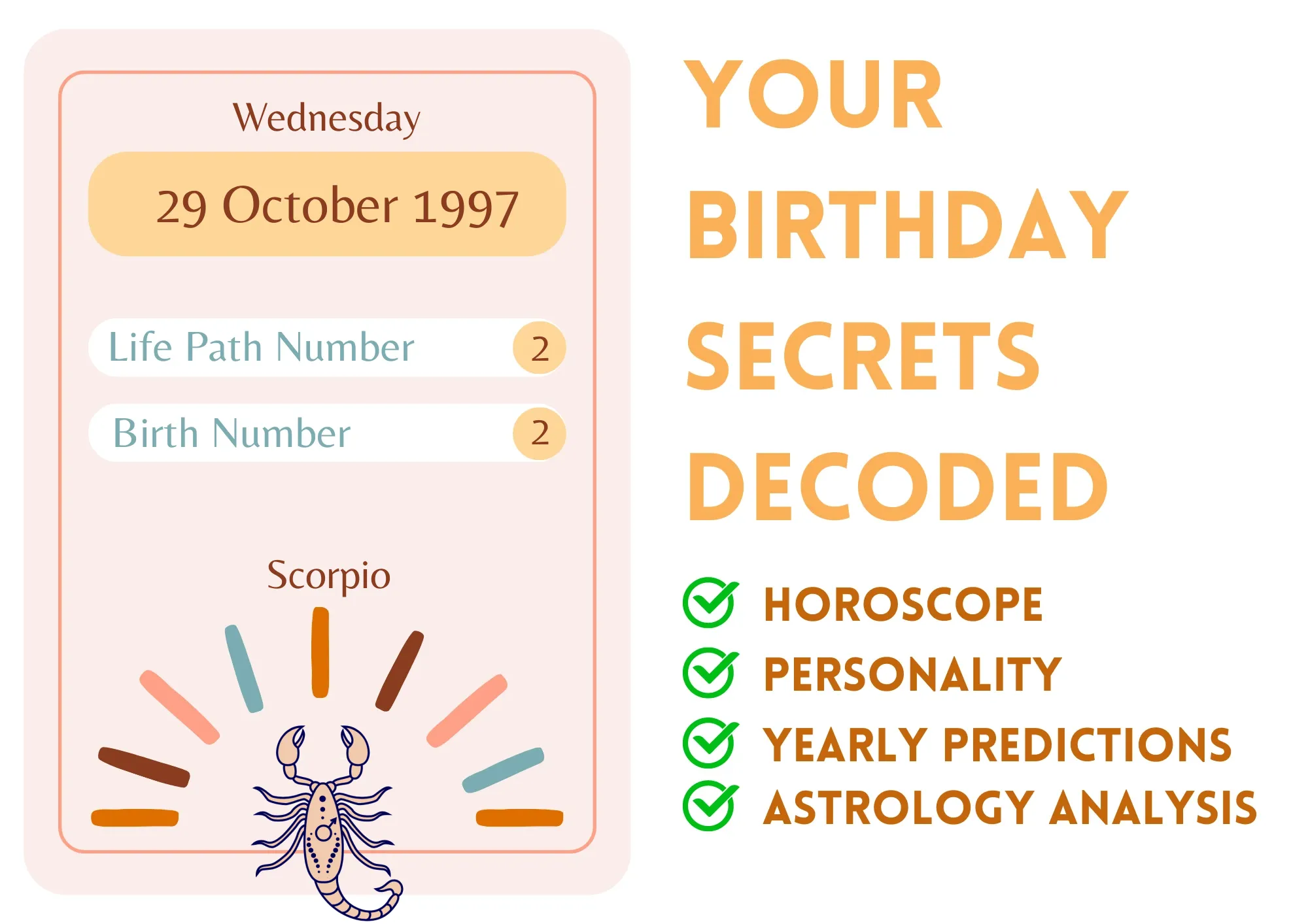 1997 Horoscope for October 29: Daily,Love and carrer guide!
